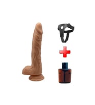 Belden Bağlamalı USB Şarjlı 20 cm Oynar Başlı İleri Geri Hareketli Titreşimli Dildo