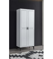 Çizgi 2 Kapılı Gardırop Elbise Dolabı 80x47x200cm