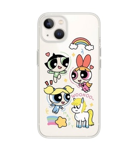 Iphone 15 Uyumlu Powerpuff Girls Desenli Şeffaf Telefon Kılıfı