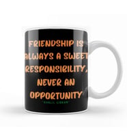 Friendship Quotes Gift Khalil Gibran Kupa Bardak Porselen