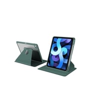 Apple iPad Air 10.9 2020 4.Nesil 360 Dönebilen Standlı Nayn Kılıf (Koyu Yeşil)