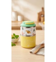 Fixpoint 1060 ML 2 Katlı Paslanmaz Çelik Beslenme Yemek Kabı