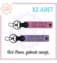 Mor Menekşe-Pembe, Size Özel Tasarım Anahtarlık, Yüksek Enerji Sağlayan Hediyelik 520 741 8 Kod İle (Çok Renkli)
