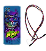 INFINIX Note 11 Pro Note 10 Hot 9 Play Kılıf Boyun Asklı Rasta Silikon Super Meow 1715