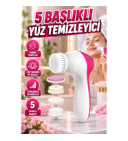 Beautiful Care 5 Başlıklı Titreşimli Cilt Temizleme ve Yüz Masaj Seti