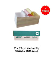 UMUR Kantar Fişi 6x17 3 Nüsha 1000 li