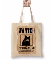 O Gato De Schrödinger Cat Kedi Bez Çanta Uzun Saplı