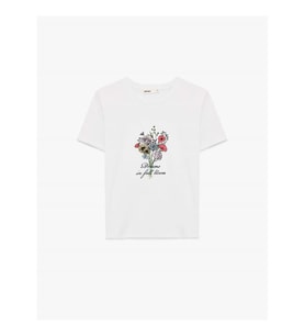 Koton Baskılı Beyaz Kadın T-Shirt 6SAK50044EK