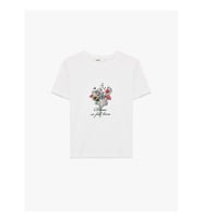 Koton Baskılı Beyaz Kadın T-Shirt 6SAK50044EK