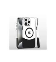 İphone 16 Carbon Puzzle Magsafe Kapak - Siyah-2