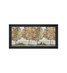 Soyut Şekiller Motifli Kanvas Tablo 80 x 110 cm Siyah Çerçeve