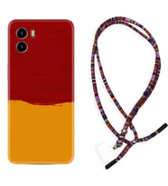 Vivo Y15S Y32 Y33S Y51 Y53S Kılıf Boyun Asklı Rasta Silikon Sarı Kırmızı Boya 1708