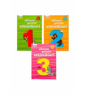 4+ Yaş Zihinsel Gelişim Etkinlikleri - 3 Kitap Set