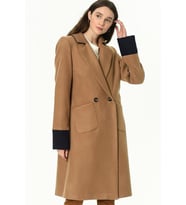 Z6640 DEWBERRY BAYAN PALTO-AÇIK CAMEL