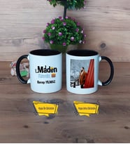 Maden Mühendisi Kupa Bardak Siyah Fotoğraflı Mühendisler Günü Hediyesi