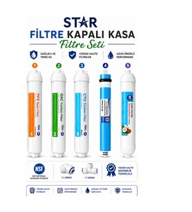 Star Sucool Star Filtre Nsf Onaylı Kapalı Kasa Quick 5'li Filtre Seti