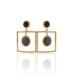 Kadir Jewellery 22 Ayar Altın Kaplama Kadın Sallantılı Küpe -El İşçiliği Ve Hipoalerjenik Küpe-E85