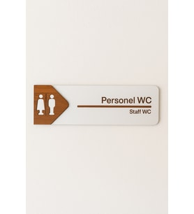 Lucena Personel WC Ofis Oda Kapı İsimliği Yönlendirme Tabelası Levhası Kişiselleştirilebilir