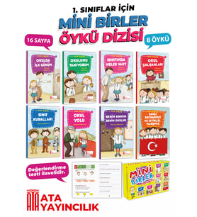 1. Sınıflar İçin Mini Birler 10 Kitaplık Kutulu Hikaye Kitabı Seti - İlk Okumayı Sevdiren - Değerlendirme Kitapçığı İlaveli - Hızlı ve Akıcı Okumayı Geliştiren - Öğretmen Tavsiyeli - En Hikaye