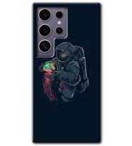 Galaxy S24 Ultra Kılıf HD Desen Baskılı Kılıf - Astronot Kıyafeti