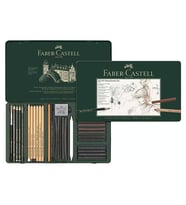 Faber Castell Pitt Mono Chrome Seti Metal Kutu 33 Parça