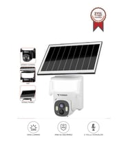 Torima CMR30 Beyaz Şarjlı Duvar Lambası Görünümlü Dış Mekan Kamerası Akıllı IP Güneş Enerjili Kamera