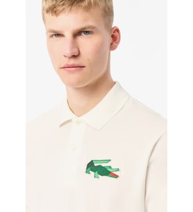 Lacoste Classic Fit Polo T-Shirt Erkek Polo Yaka Tişört Beyaz