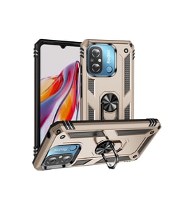 Northcity Xiaomi Redmi 12C Kılıf Sofya Yüzüklü Silikon Kapak - Gold