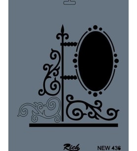 Rich New Seri N-436 Stencil 35x25 cm