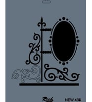 Rich New Seri N-436 Stencil 35x25 cm
