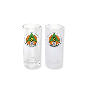 Ghostbastır Design Alanyaspor Buzlu / Buzsuz Seçenekli Rakı Bardağı – 1 Adet Şık Sunum Bardağı 004