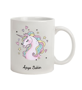 İsme Özel Kupa Bardak - Unicorn