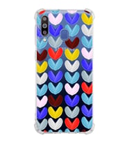 PrintiFy Samsung Galaxy M30 Uyumlu Water Color 1 Baskılı Şeffaf Köşe Korumalı Antişok Kılıf