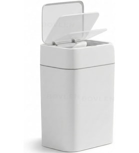 Hareket Sensörlü Çöp Kovası, Banyo Çöp Kovası, Çocuk Odası Çöp Sepeti, Çöp Kutusu, (2 adet 1.5 V AA pil, piller pakete dahil değildir) - (18 Litre) 26.5x20.2x31.8 cm