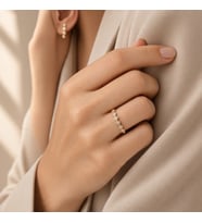 STİL İNCİSİ/XUPING JEWELRY BAKLAVA DESEN ZİRKON TAŞLI YÜZÜK