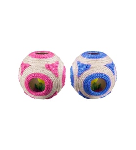 Flamingo Sisal Top 11 cm Çıngırak + Catnip