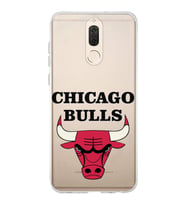 Huawei Mate 10 Lite Uyumlu Kapak Chicago Bulls Tasarımlı Şeffaf Silikon Kılıf