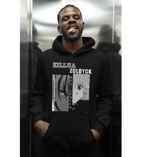 Killua Zoldyck Hunter X Hunter Baskılı Unisex Oversize Anime Karakter Hoodie