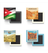 Buzdolap Magnetleri - Ürdün Amman - Jordan - 4'lü Set Magneti