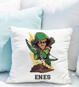 Grren Arrow Yastığı Kişiye Özel