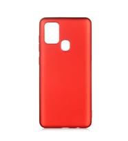 Lexroo Galaxy A21S Kılıf Premier Silikon Kılıf - Kırmızı