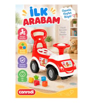 07 828 Smart Baby Ride On Bultaklı İlk Arabam - Kırmızı