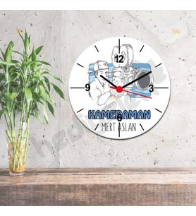 Kameraman Duvar Saati 001