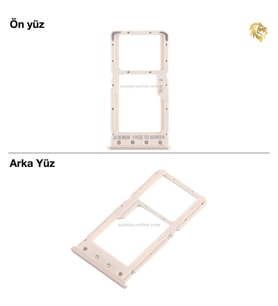Xiaomi Redmi 6 : 6A Sim Tepsisi Çiftli Altın Çift Hatlı Dual Sim Sim Yeri Sim Kızağı Sim Kart Yuvası