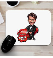 Zengin ve Yakışıklı Erkeğe Hediye Karikatürlü Mouse Pad