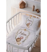 %100 Pamuk Saten Anne Yani Beşik Nevresim Takımı