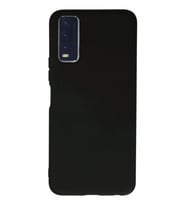 Newface Vivo Y11S Kılıf Nano içi Kadife Silikon - Siyah