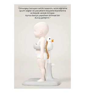 Ergonomik Ördekli Bebek Banyo Yıkama Yardımcısı