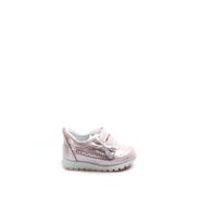 Hakiki Deri Kız Çocuk Sneaker Ayakkabı 837IA03 (Pudra)
