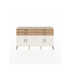 Arges Konsol 2 Raflı 4 Çekmeceli 8 Kapaklı 176x30x99 Aytaşı-Aytaşı/Çam